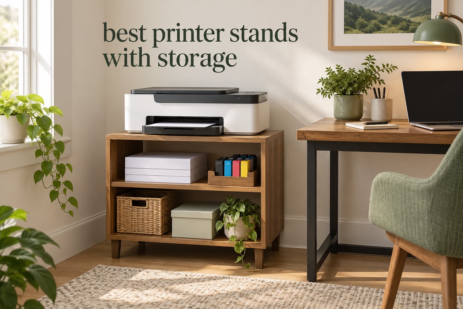 best printer stands with storage